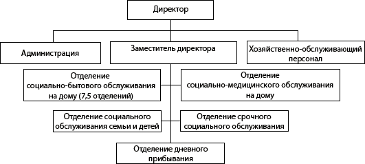 Структура ГБУ «Комплексный центр социального обслуживания населения Починковского района»